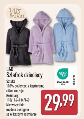 Szlafrok dziecięcy L&D promocja w Aldi