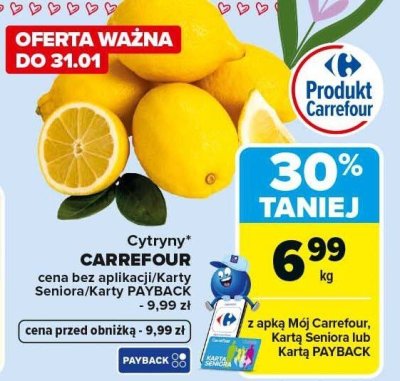 Cytryny Carrefour promocja w Carrefour