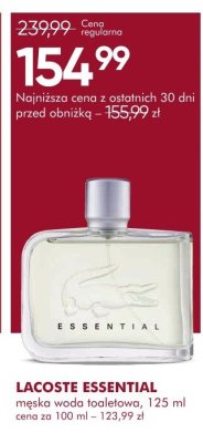 Perfumy LACOSTE ESSENTIAL męska woda toaletowa promocja w Super-Pharm