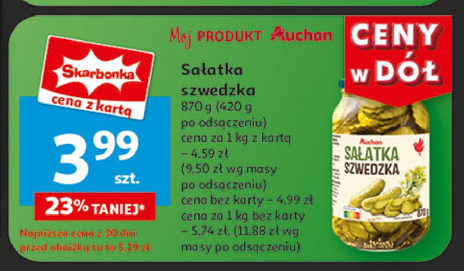 Sałatka szwedzka Auchan promocja