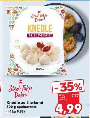 Knedle ze 艣liwkami K-classic promocja