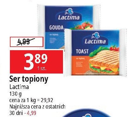 Ser topiony toast Lactima promocja