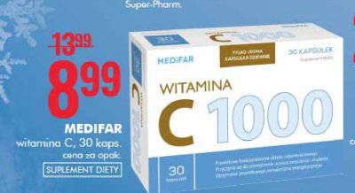 Witamina c 1000 mg Medifar promocja