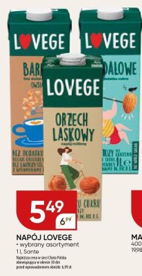Napój Lovege - wybrany asortyment promocja w Chata Polska