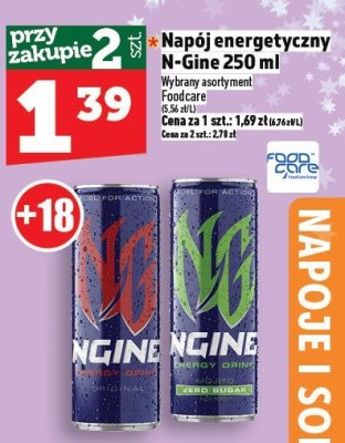 Napój energetyczny N-Gine 250ml promocja w TOPAZ