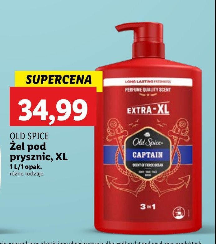 Zel pod prysznic Old spice captain promocja