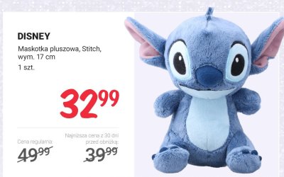 Maskotka pluszowa, Stitch, wym. 17 cm  promocja w Rossmann