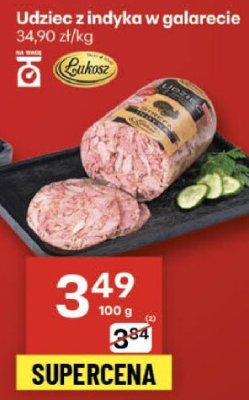 Udziec z indyka w galarecie Łukosz promocja w Delikatesy Centrum
