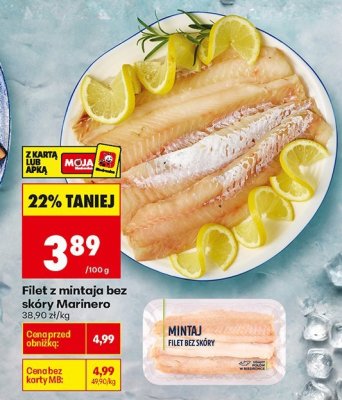 Filet z mintaja bez skóry Marinero promocja w Biedronka