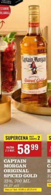Rum Captain Morgan Original Spiced Gold promocja w Biedronka