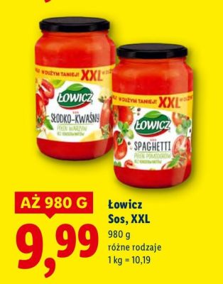 Sos Łowicz, XXL promocja w Lidl