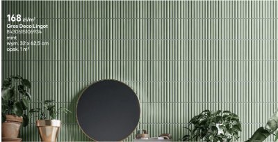 Płytki Gres Deco Lingot mint promocja w Castorama