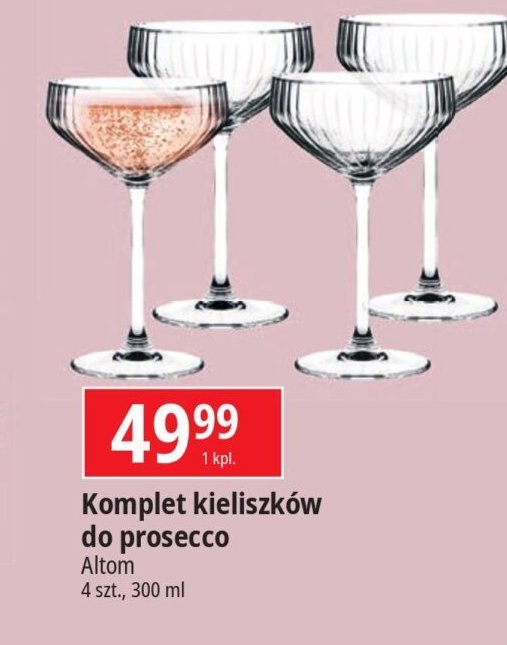 Kieliszki do prosecco 300 ml Altom promocja