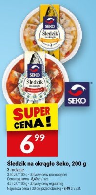 Śledzie na okrągło Seko, 200 g promocja w Twój Market