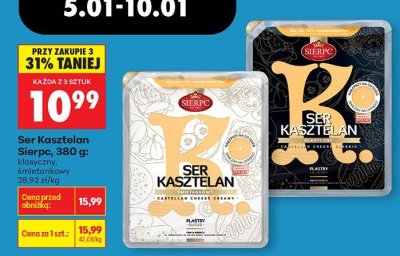 Ser Kasztelan śmietankowy promocja w Biedronka