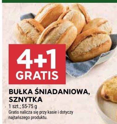 Bułka śniadaniowa, sznytka 1 szt., 55-75g promocja w Stokrotka
