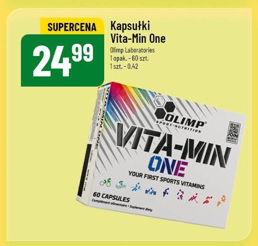 Witaminy dla osób aktywnych fizycznie Olimp sport nutrition vita-min one promocja w POLOmarket