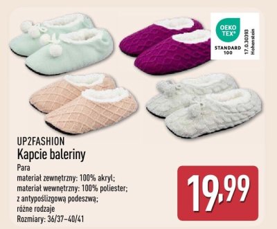 Kapcie baleriny  promocja w Aldi