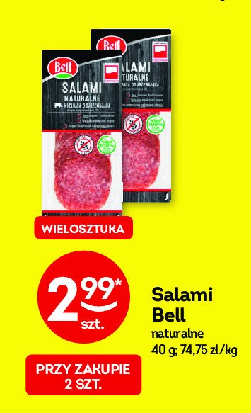 Salami naturalne Bell polska promocja