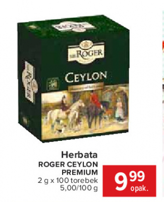 Herbata ceylon premium Sir roger promocja