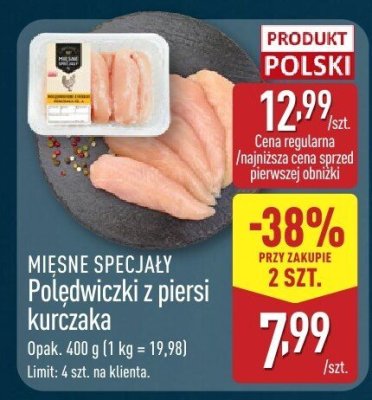 Polędwiczki z piersi kurczaka  promocja w Aldi