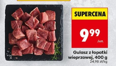 Gulasz z łopatki wieprzowej promocja w Biedronka