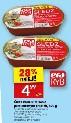 Śledź kawałki w sosie pomidorowym Eta Ryb, 300 g promocja w Twój Market