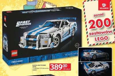 Klocki LEGO TECHNIC 42210 Nissan Skyline GT-R (R34) promocja w Selgros