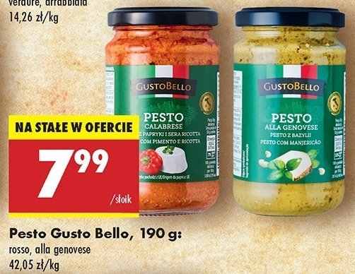 Pesto z bazylii Gustobello promocja