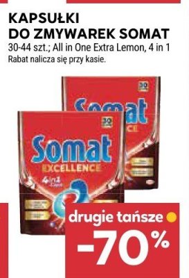 Kapsułki do zmywarek Somat promocja w Stokrotka