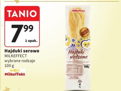 Hajduki serowe MILKEFFECT wybrane rodzaje promocja w Intermarche
