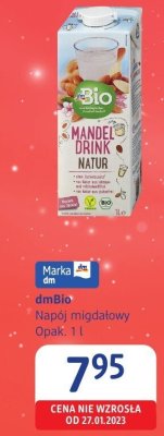 DmBio Napój migdałowy Opak. 1 l promocja w Drogerie DM