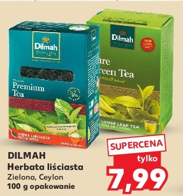 Herbata pure green Dilmah green tea promocja