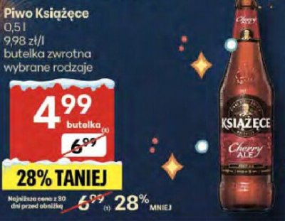 Piwo Książęce promocja w Delikatesy Centrum
