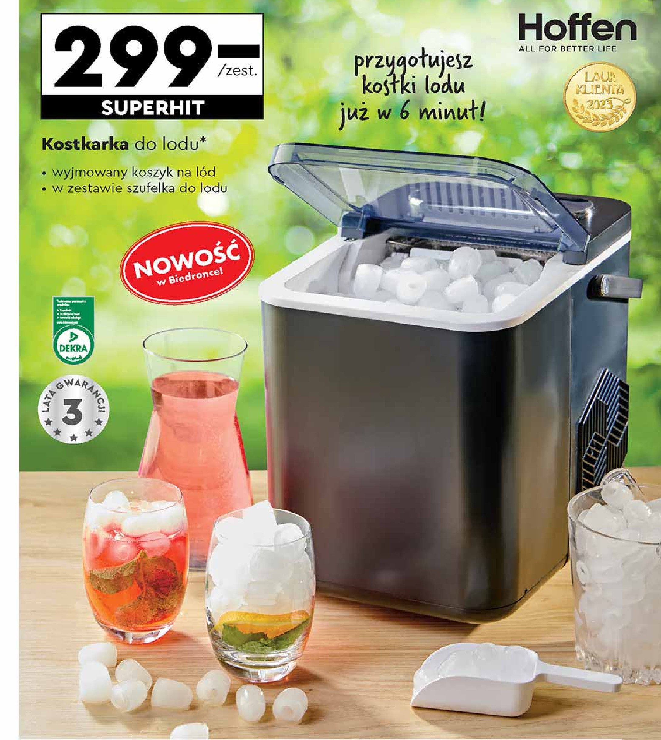 Kostkarka do lodu Hoffen promocja