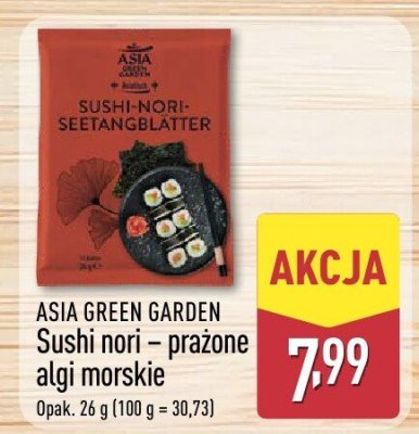 Algi morskie sushi nori - prażone promocja w Aldi