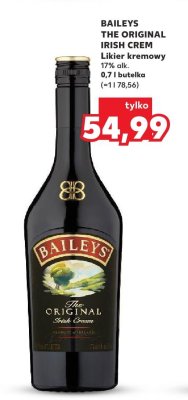 Likier kremowy Baileys The Original Irish Crem promocja w Kaufland