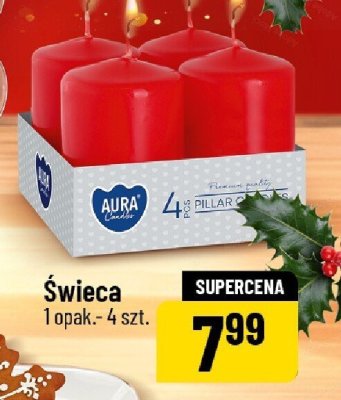 Świeca Aura promocja w POLOmarket