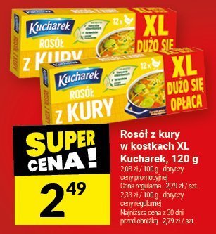 Rosół z kury w kostkach XL Kucharek, 120 g promocja w Twój Market