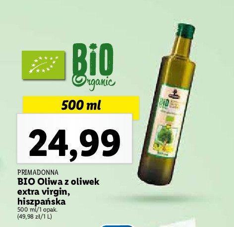 Oliwa z oliwek bio Primadonna promocja