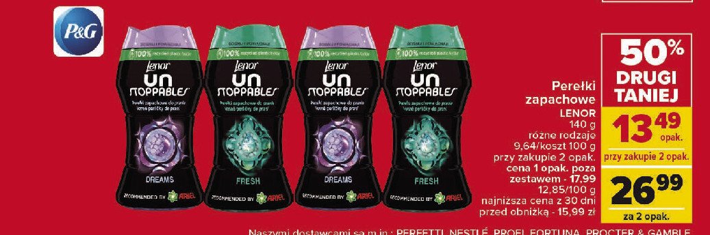 Pere艂ki zapachowe dreams Lenor unstoppables promocja