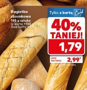 Bagietka czosnkowa promocja w Netto