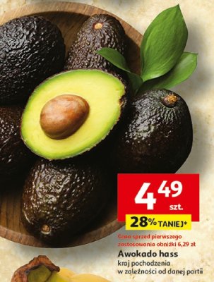 Awokado hass kraj pochodzenia w zależności od danej partii promocja w Auchan