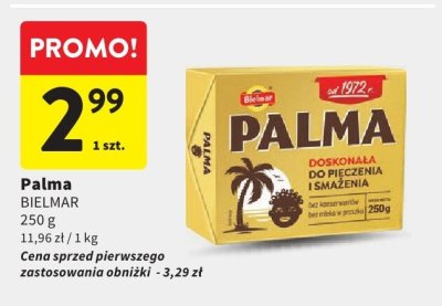 Palma BIELMAR - margaryna do pieczenia i smażenia promocja w Intermarche