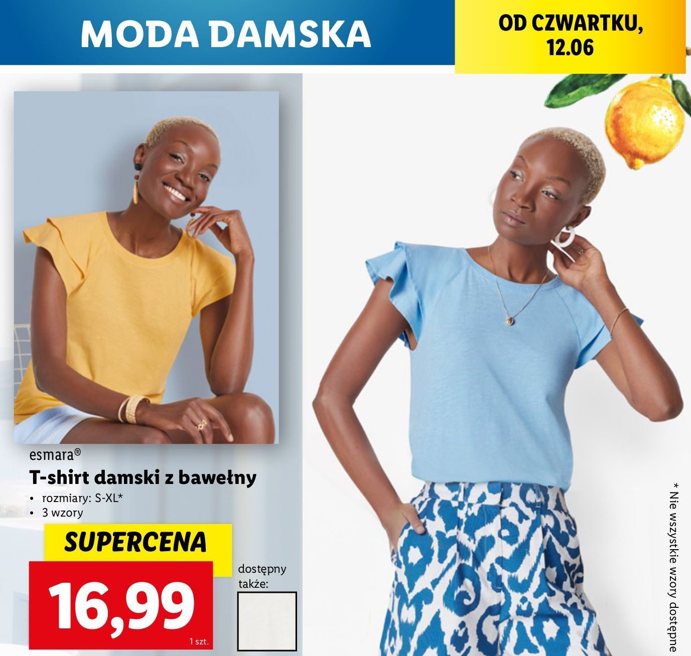 T-shirt s-xl Esmara promocja w Lidl