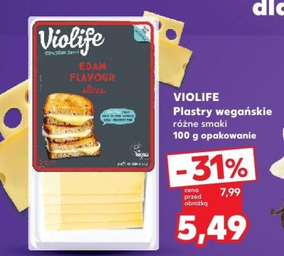 Plastry wegańskie różne smaki VIOLIFE promocja w Kaufland