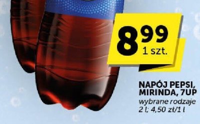 Napój PEPSI, MIRINDA, 7UP promocja w ABC