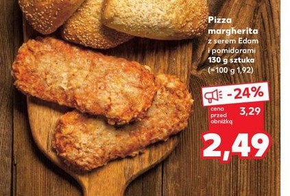 Pizza margherita z serem edam i pomidorami promocja w Kaufland