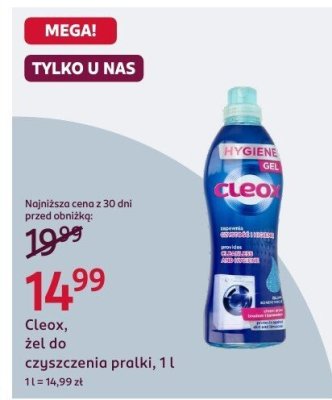 Żel do czyszczenia pralki Cleox, 1 l promocja w Rossmann