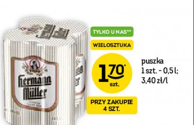 Piwo Hermann muller promocja